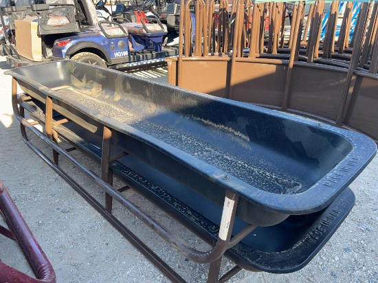 10' Poly Feed Trough SOLD ONE PER LOT