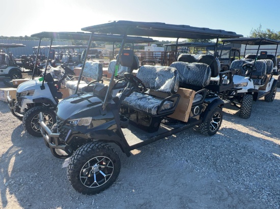 Unused GC425 6 Seat Golf Cart 60 Volt 3.5 KW AC Motor Black