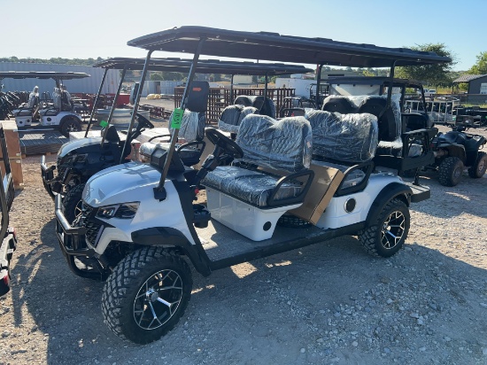 Unused GC425 6 Seat Golf Cart 60 Volt 3.5 KW AC Motor White