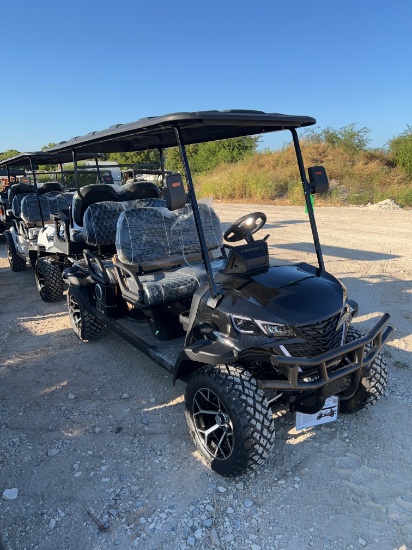 Unused GC42S 6 Seat Golf Cart 60 Volt 3.5 KW AC Motor Black