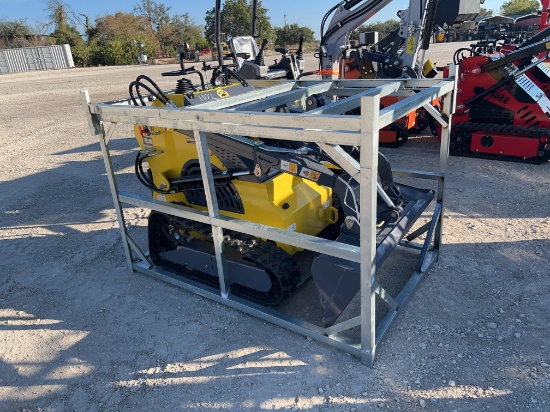 ATS Stand on Mini Skid Steer Tracked Loader Gas Powered