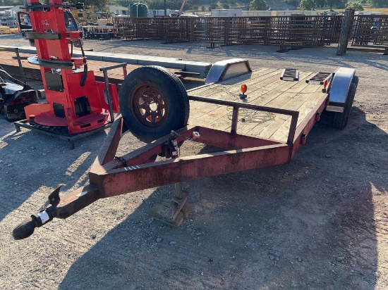 16' Flatbed Bumper Pull Trailer No Paperwork