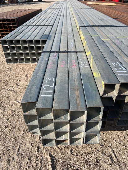 795' - 2 1/2'' Square Tubing - 14 Ga Galvanized 20 Pieces - 39'9'' 795' TOTAL SOLD BY THE BUNDLE