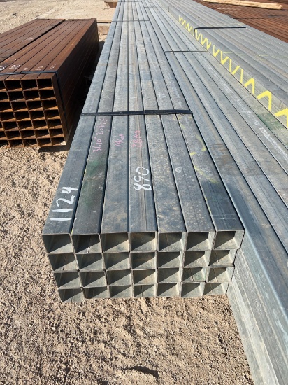 890' - 2 1/2'' Square Tubing - 14 Ga Galvanized 28 Pieces - 31'10'' 890' TOTAL SOLD BY THE BUNDLE
