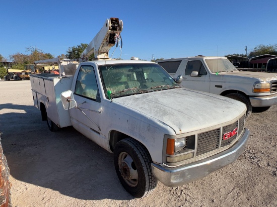 1990 GMC Bucket Truck VIN 26514 Title, $35 Fee