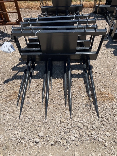 JCT Skid Steer Bale Spear with Quadruple Tines SOLD ONE PER LOT