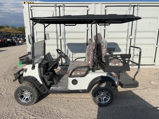 Unused SDLGC80 Golf Cart Runs and Works