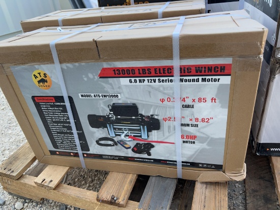 13,000lb Electric Winch 6.0 HP 12 V