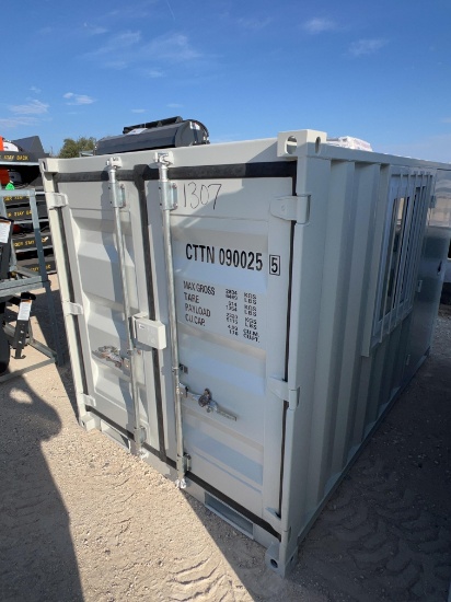 9' Container with Door and Window W 65" x 107" x 69" H CTTN0900255