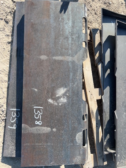 Heavy Duty Skid Steer Attachment Plate SOLD ONE PER LOT