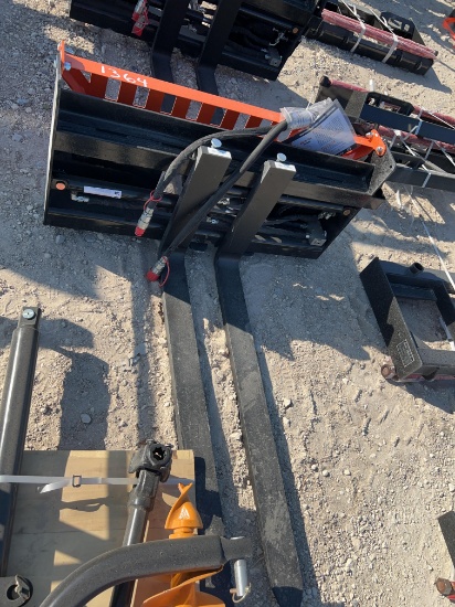 Wolverine Skid Steer Hydraulic Pallet Forks SOLD ONE SET PER LOT