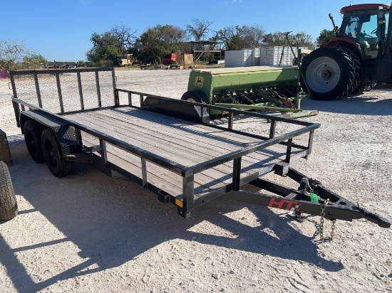 2026 HT 83'' x 16' Trailer Ramp Gate - Dovetail 2 x 3,500lb Axles Brakes on One Axle VIN 03220
