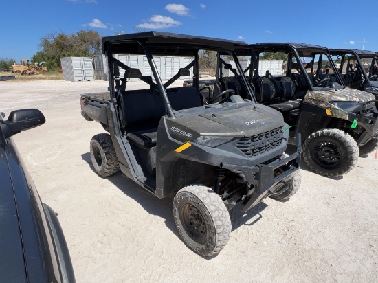Polaris Ranger 1000 Single Seat - 4x4 - Metal Top 1030 Hours Runs VIN 1537 Title, $35 Fee