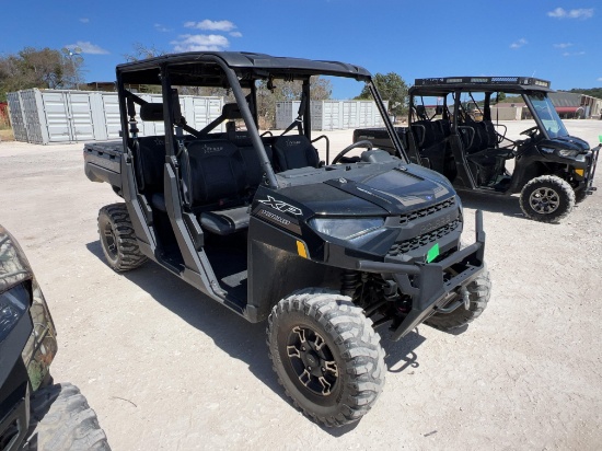 Polaris Ranger 1000XP Crew Texas Edition 4x4 - Winch - Plastic Top 468 Hours VIN 1852 Runs Title,