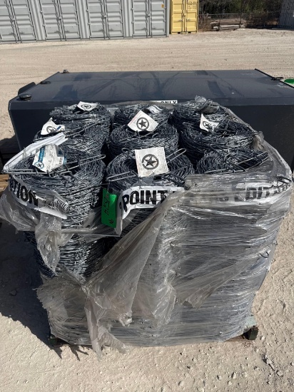 9 Rolls New Barbed Wire -- 2 PT Texas Edition. Sold By The Roll 9 Times the Money.
