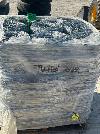 9 Rolls New American Made 2 Pt. Barbed Wire. Sold By The Roll 9 Times The Money.