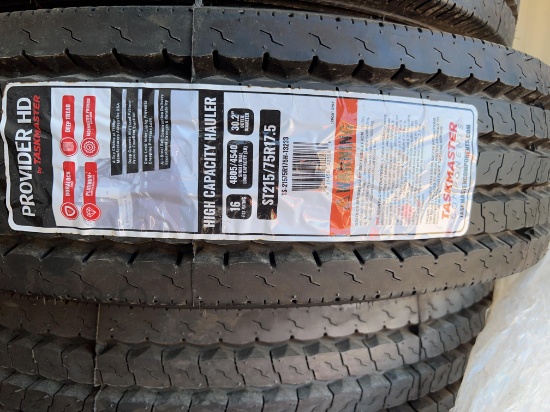 2 - 215/75R17.5 Trailer Tires Tires Only SOLD BY THE TIRE TWO TIMES THE MONEY MUST TAKE ALL