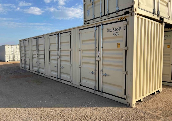 40' One Trip Hi Cube Container with 4 Sets of Side Doors XHCU5885098