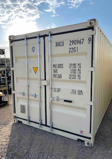 One Trip 20' Container -- has slight damage on 1 corner. XHCU2909679