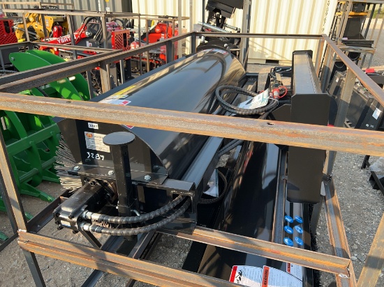 Skid Steer Rotary Angle Broom 72'' SOLD ONE PER LOT