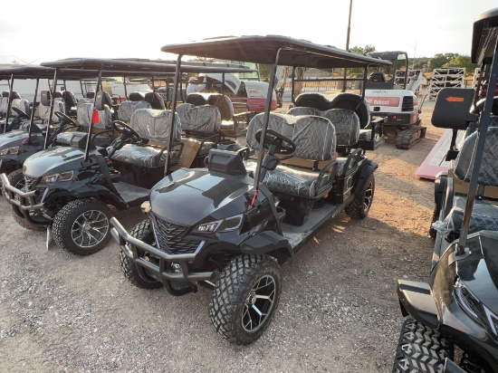 Future FT-GC42S 6 Seat Golf Cart - Black 60 Volt 3.5KW Motor