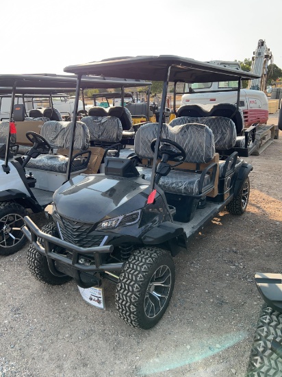 Future FT-GC42S 6 Seat Golf Cart - Black 60 Volt 3.5KW Motor