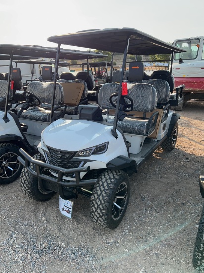 Future FT-GC42S 6 Seat Golf Cart - White 60 Volt 3.5KW Motor