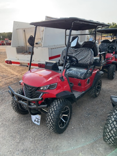 Future FT-GC22S 4 Seat Golf Cart - Red 60 Volt 3.5KW Motor