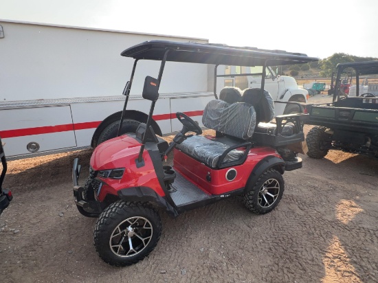 Future FT-GC22S 4 Seat Golf Cart - Red 60 Volt 3.5KW Motor