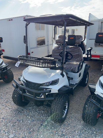 SDLG 80 4 Seat Golf Cart - White 60 Volt