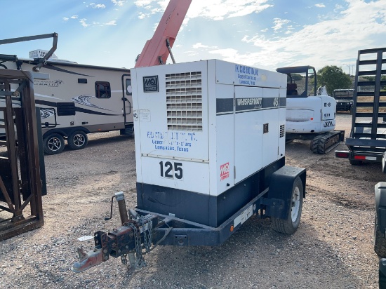 MQ Whisper Watt 45 Generator 45 - KVA - 3 Phase 26 KW - Single Phase 11553 Hours Runs and Works