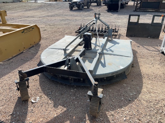 Modern 7' Twin Tail Wheel Galvanized Shredder Good Condition