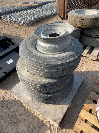 3 - 235/80R16 Trailer Tires on 8 Lug Wheels 1 Extra Wheel SOLD BY THE TIRE THREE TIMES THE MONEY