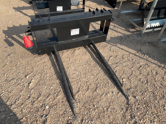 JCT Skid Steer Double Bale Spear SOLD ONE PER LOT
