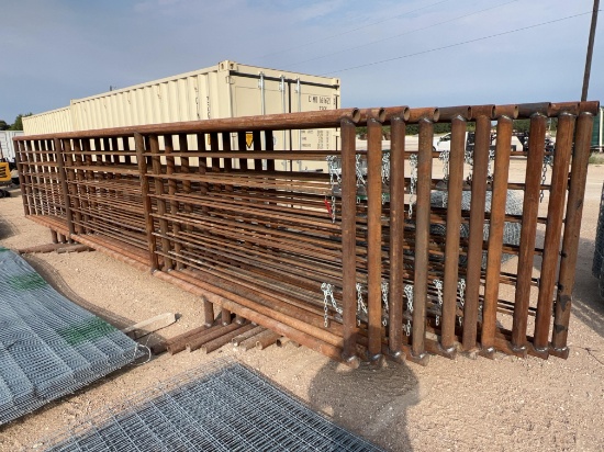 10 - 24' Free Standing Cattle Panels 8' Gate 1 Panel has 10' Gate SOLD BY THE PANEL TEN TIMES THE