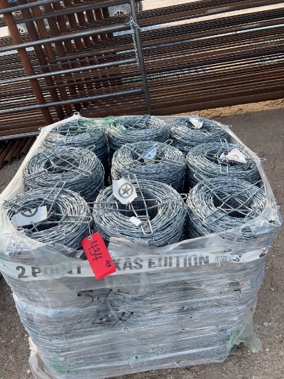 9 Rolls - 2 PT Barbed Wire SOLD BY THE ROLL 9 TIMES THE MONEY MUST TAKE ALL