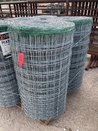 2 Large Rolls - 48'' Max Loc Net Wire 6'' Space SOLD BY THE ROLL TWO TIMES THE MONEY MUST TAKE BOTH