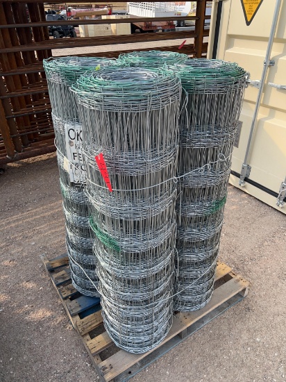 4 Rolls - 48'' Hinge Joint Net Wire SOLD BY THE ROLL FOUR TIMES THE MONEY MUST TAKE ALL