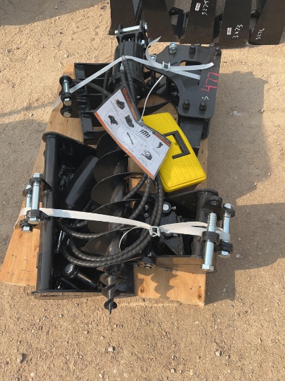 AGT Mini Excavator Attachment Set 7 Pieces - 12EXSET7 2 Buckets - Rake - Ripper - Quick Hitch -