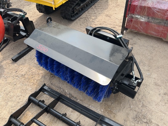 Mini Skid Steer Angle Broom 34''