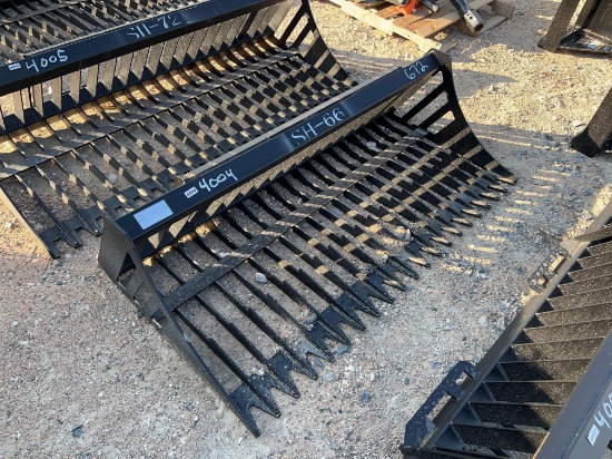 Skid Steer Rock Bucket 66''