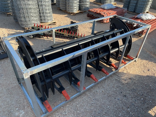Skid Steer Heavy Grass Fork Grapple 78''