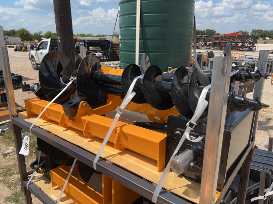 Skid Steer Post Hole Digger with 8'' - 12'' - 16'' Augers
