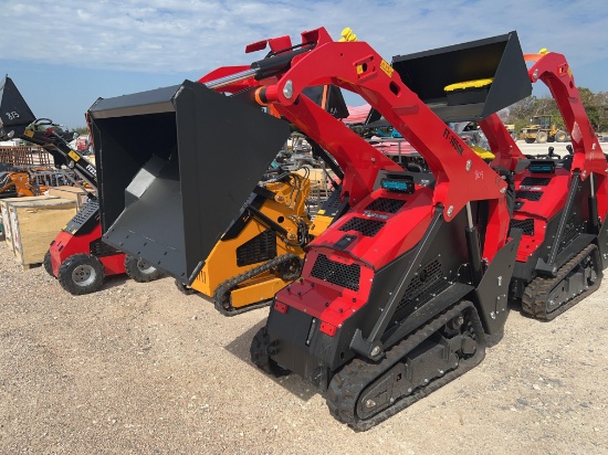 FT1050K Stand on Mini Skid Steer Kubota Diesel Powered