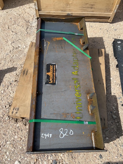Skid Steer Attachment Plate SOLD ONE PER LOT