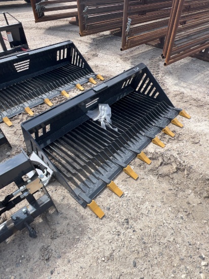 72'' Skid Steer Rock Bucket with Teeth