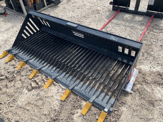 78'' Skid Steer Rock Bucket with Teeth