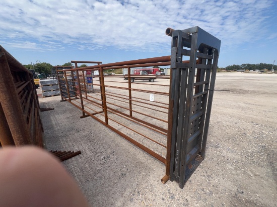 24' Cattle Alley with Slide Gates on Both Ends