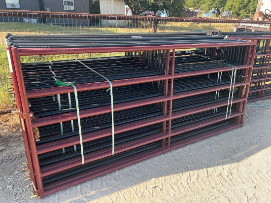 5 PriefertRG10 - 10' - 6 Rail Gates with Hinges ASSORTED COLORS SOLD BY THE GATE MUST TAKE ALL