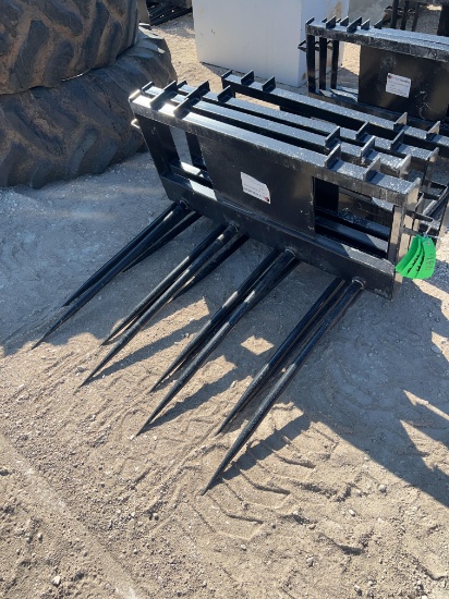 JCT Skid Steer Bale Spear with Quadruple Tines SOLD ONE PER LOT